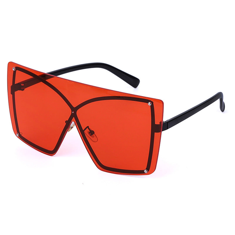 Fashion Oversized Sunglasses Women Rimless Square Sun - UV400 Protection | Prime Care