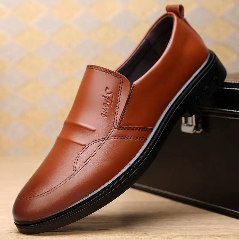Mens Breathable Casual Business Leather Shoes Trendy And Versatile - Professional Footwear | Prime Care
