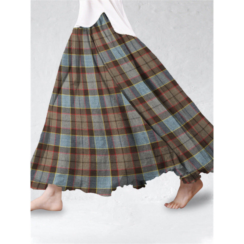 Spring Autumn 3D Digital-printed Midi A-line Skirt - Women's Fashion Skirt | Prime Care