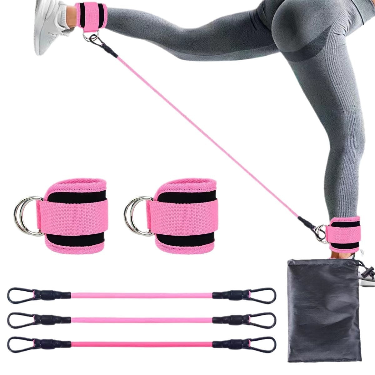 Ankle Strap Resistance Bands Set – Hip & Leg Strength Training