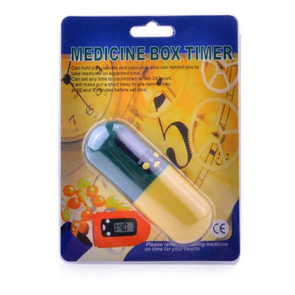 Mini Portable Alarm Pill Box Timer Electronic Timed Reminder Digital Medical Kit - Multifunction Medical Box Container | Prime Care