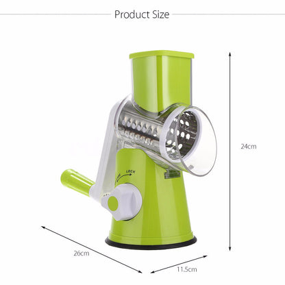 Vegetable Cutter Round Mandoline SLicer potato Julienne Carrot Grater Cheese