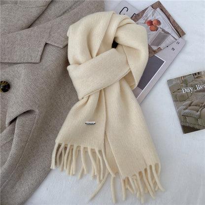 Winter Retro High-End All-Match Solid-Color Scarf - Luxury Fashion Accessory | Prime Care