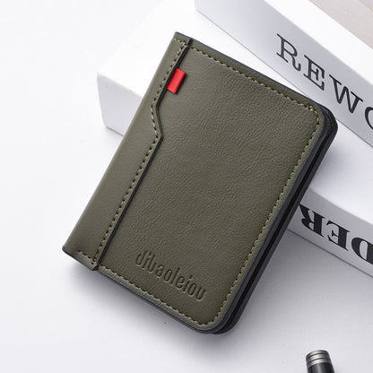 Vertical Men's Wallet - Slim Compact Leather Wallet 100g | Prime Care
