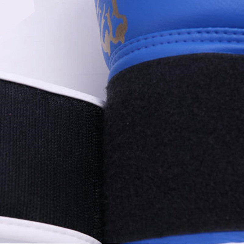 Flame Tiger Boxing Gloves – PU Leather Training Gloves for Men & Women