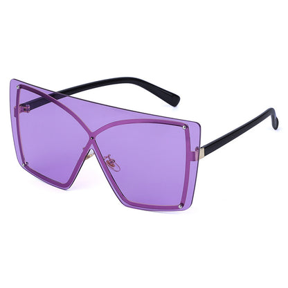 Fashion Oversized Sunglasses Women Rimless Square Sun - UV400 Protection | Prime Care