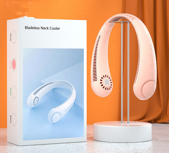 Hands-Free Neck Fan — USB Rechargeable Portable Cooling Fan