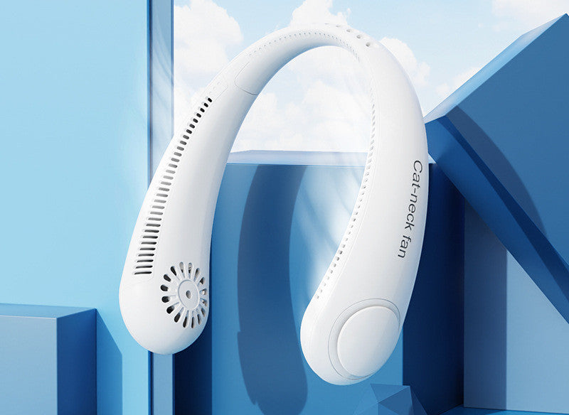 Hands-Free Neck Fan — USB Rechargeable Portable Cooling Fan