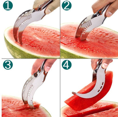 Stainless Steel Cutter For Watermelon Hami Melon Pitaya Pawpaw - Multi-Function Fruit Slicer 104g | Prime Care