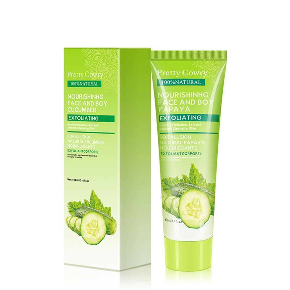 🌿 Cucumber Coconut Papaya Facial Exfoliating Gel — Direct From China 🇨🇳