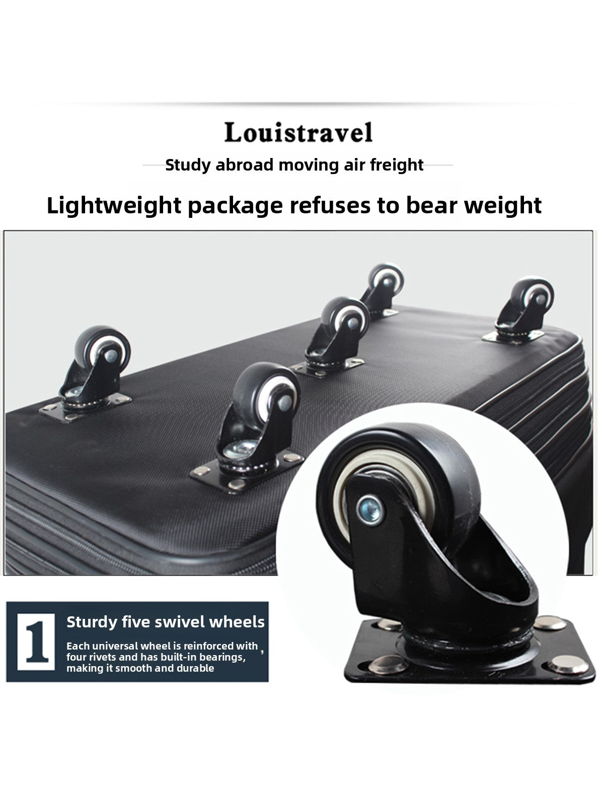 Travel Suitcase - 32in Expandable Two-Layer Luggage 75cm Cool Black | Prime Care