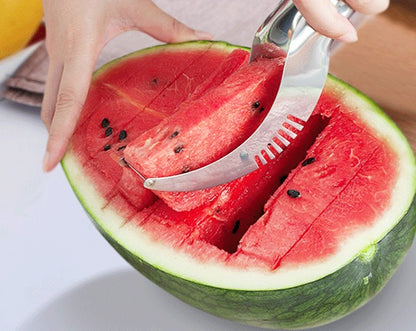 Stainless Steel Cutter For Watermelon Hami Melon Pitaya Pawpaw - Multi-Function Fruit Slicer 104g | Prime Care