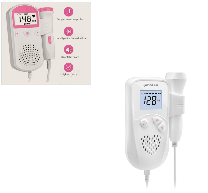 Fetal Doppler Heart Rate Monitor - CE Certified Home Pregnancy Baby Heartbeat Detector