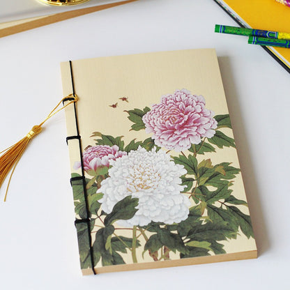 Chinese Style Retro Famous Painting Thread-Bound Tassel Notebook | Prime Care