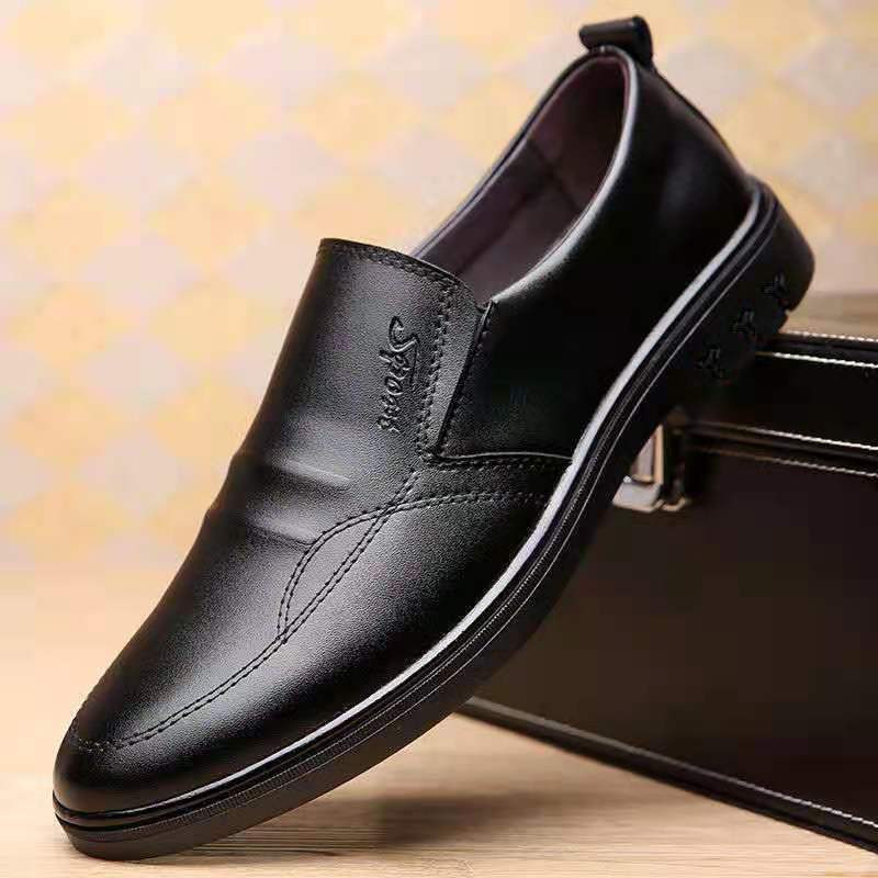 Mens Breathable Casual Business Leather Shoes Trendy And Versatile - Professional Footwear | Prime Care