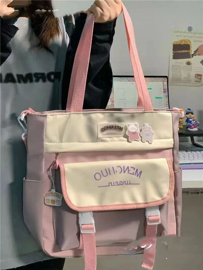 Versatile Preppy Large Capacity Shoulder Bag - Multi-functional Fashion Bag | Prime Care