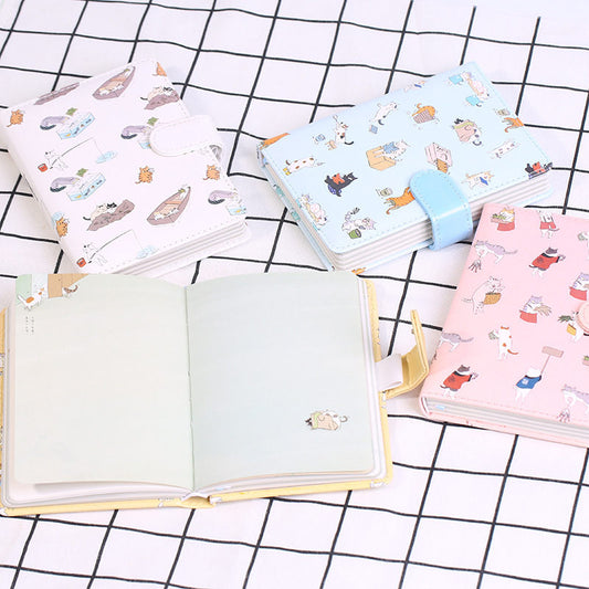 King Valley Ukiyoga large 32K creative cartoon magnetic buckle notebook notebook books new