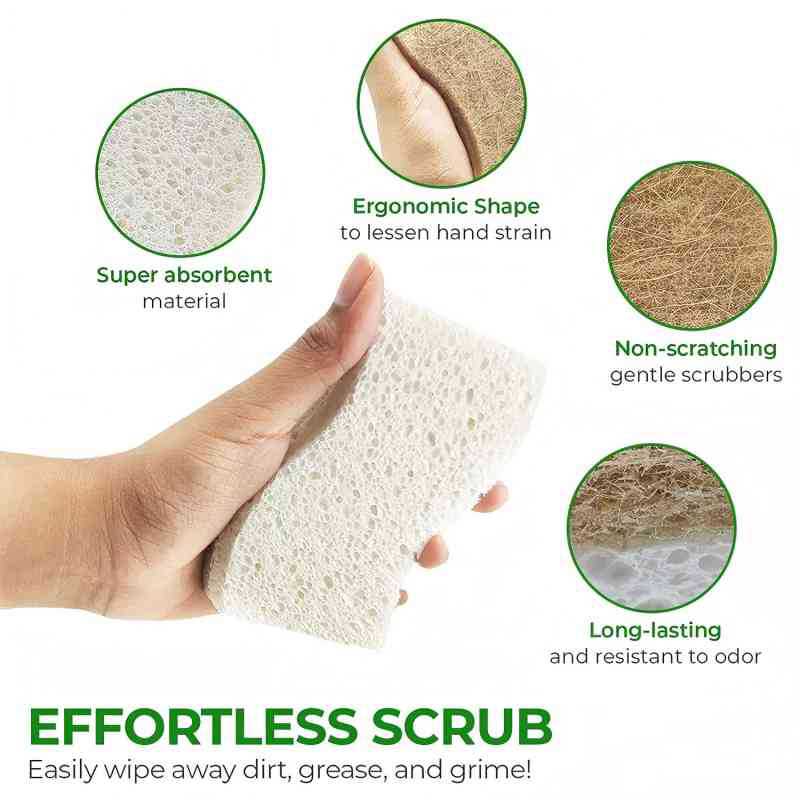 Cleaning Wood Pulp Sponge Mop - Eco-Friendly Cleaning Supplies | Prime Care
