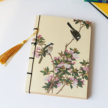 Chinese Style Retro Famous Painting Thread-Bound Tassel Notebook | Prime Care