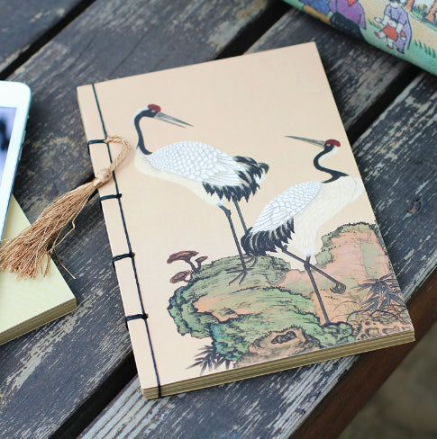 Chinese Style Retro Famous Painting Thread-Bound Tassel Notebook | Prime Care
