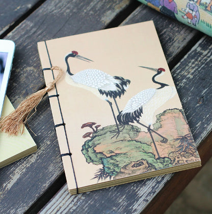Chinese Style Retro Famous Painting Thread-Bound Tassel Notebook | Prime Care