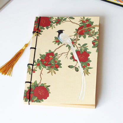Chinese Style Retro Famous Painting Thread-Bound Tassel Notebook | Prime Care