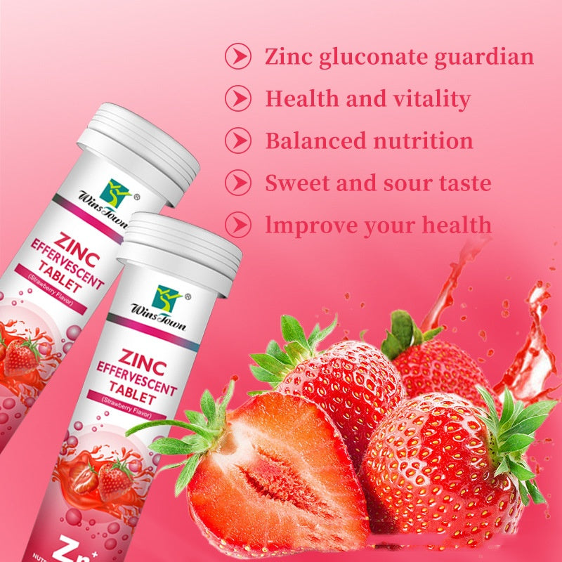 Effervescent Vitamin C Supplement Tablets – Calcium, Iron, Zinc & Selenium | Sweet Orange