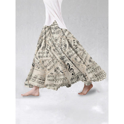 Spring Autumn 3D Digital-printed Midi A-line Skirt - Women's Fashion Skirt | Prime Care