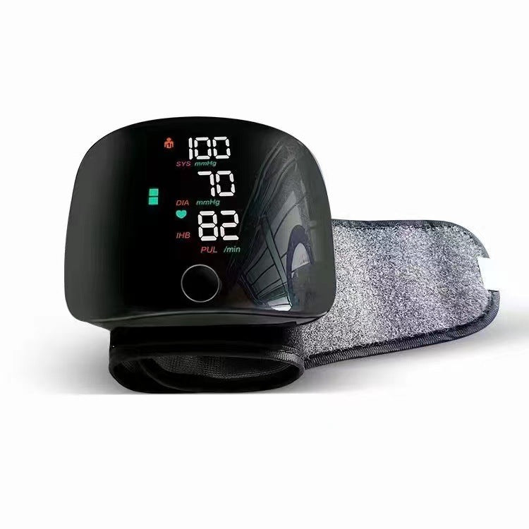 Wrist Blood Pressure Monitor - Rechargeable Digital BP Cuff with Touchscreen | CE Certified