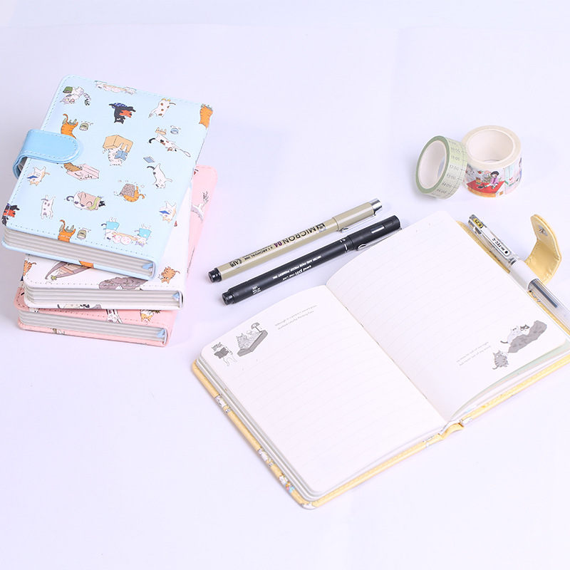 King Valley Ukiyoga large 32K creative cartoon magnetic buckle notebook notebook books new