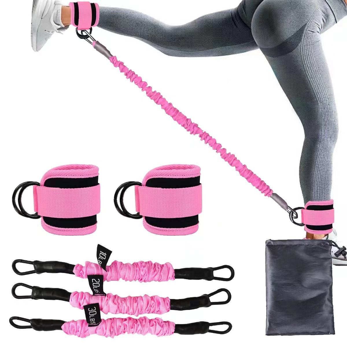 Ankle Strap Resistance Bands Set – Hip & Leg Strength Training