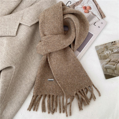Winter Retro High-End All-Match Solid-Color Scarf - Luxury Fashion Accessory | Prime Care