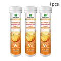 Effervescent Vitamin C Supplement Tablets – Calcium, Iron, Zinc & Selenium | Sweet Orange