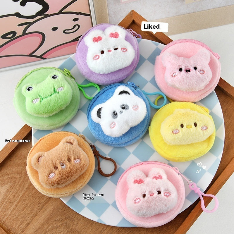 Cute Cartoon Plush Wallet Can Be Stored - Animal Design Storage Purse | Prime Care