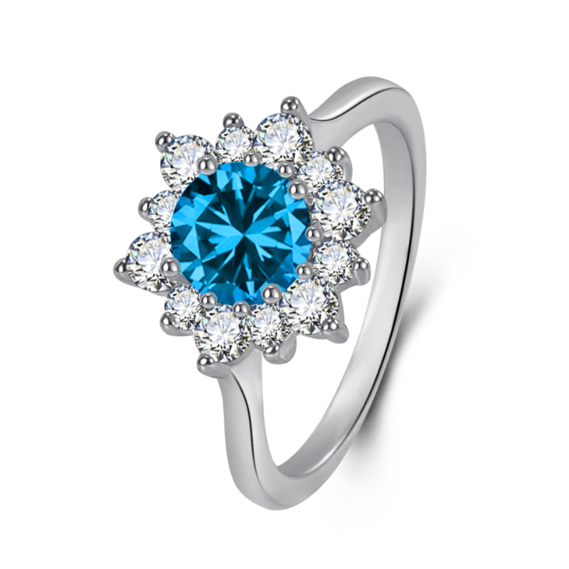 Elegant Full-diamond Snowflake Stud Earrings Pendant Necklace And Ring Jewelry Set | Prime Care