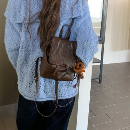 Vintage PU Soft Leather Textured Versatile Shoulder Bag - Classic Fashion | Prime Care