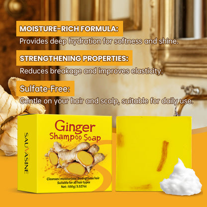 Ginger Shampoo Soap Hair Care - Natural Scalp Treatment | Prime Care