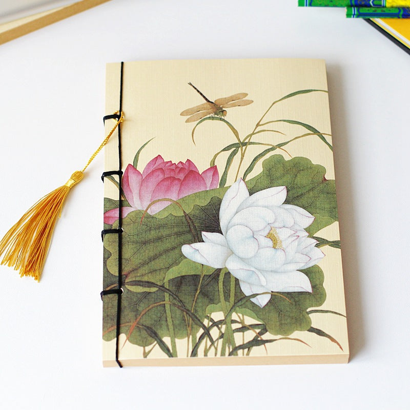 Chinese Style Retro Famous Painting Thread-Bound Tassel Notebook | Prime Care