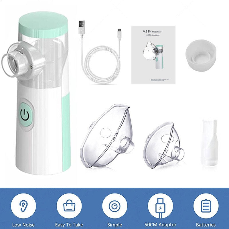 CE Certified Portable Mesh Nebulizer – Medical-Grade Rechargeable Inhaler