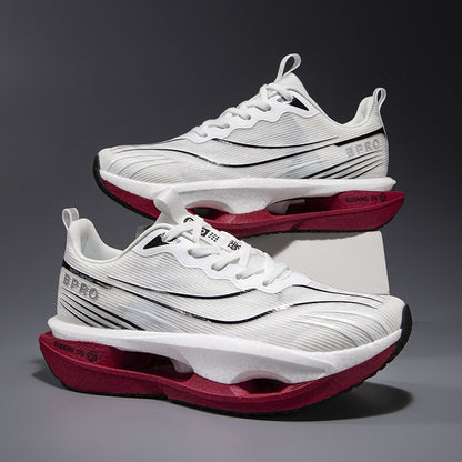 Carbon Plate Running Shoes For Male Students, Physical Examination Racing Sports Shoes, Men's Autumn Breathable Mesh Running Shoes