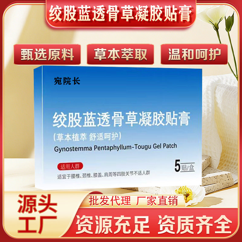 Gynostemma Pentaphyllum Hydrogel Patch Herbal Extract Patch Mugwort Warm Moxibustion Patch Mugwort Moxibustion Patch Wholesale