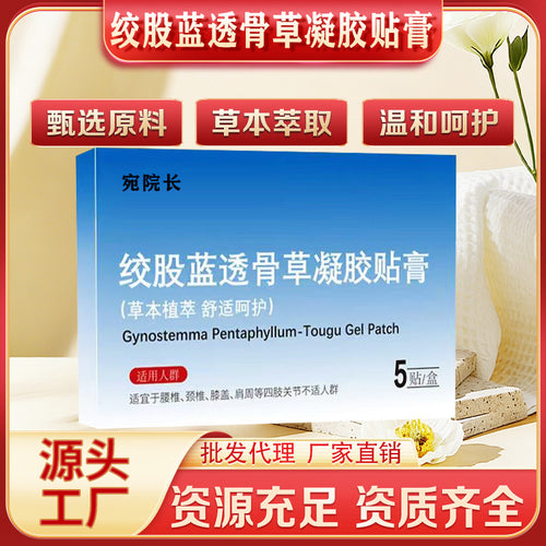 Gynostemma Pentaphyllum Hydrogel Patch Herbal Extract Patch Mugwort Warm Moxibustion Patch Mugwort Moxibustion Patch Wholesale