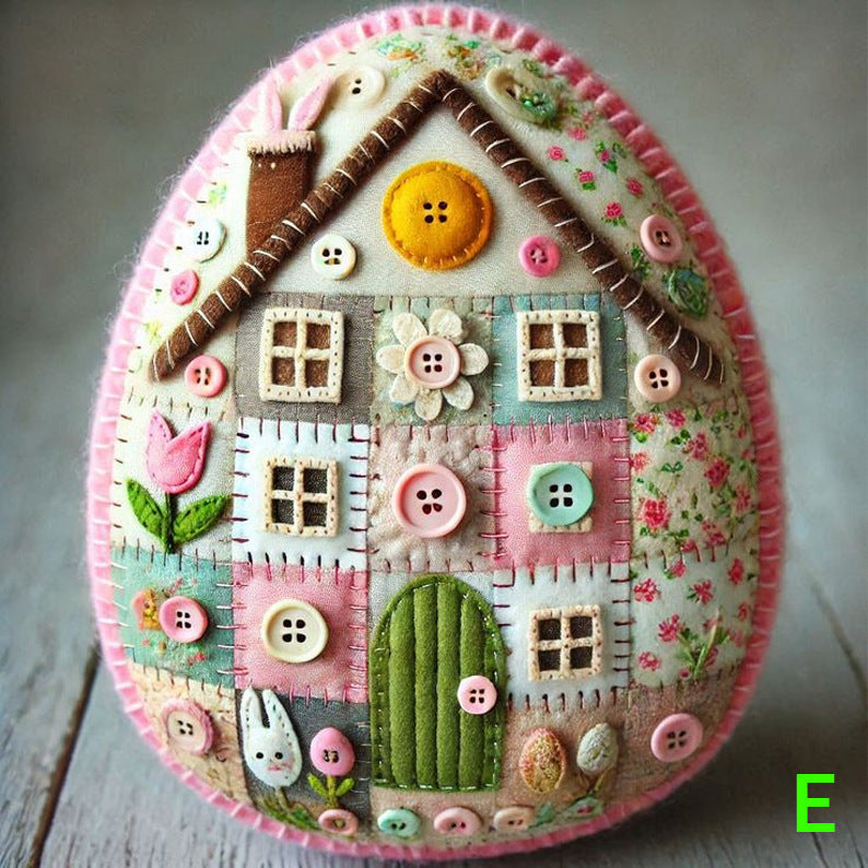 New Patchwork Felt Egg House DIY Kit Patchwork Felt Egg House DIY Kit Package