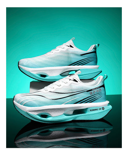 Carbon Plate Running Shoes For Male Students, Physical Examination Racing Sports Shoes, Men's Autumn Breathable Mesh Running Shoes