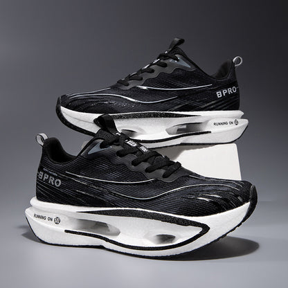 Carbon Plate Running Shoes For Male Students, Physical Examination Racing Sports Shoes, Men's Autumn Breathable Mesh Running Shoes