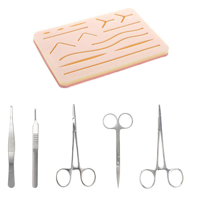 Surgical Suture Practice Training Bag Simulation With Wound Surgical Tools And Instruments Set