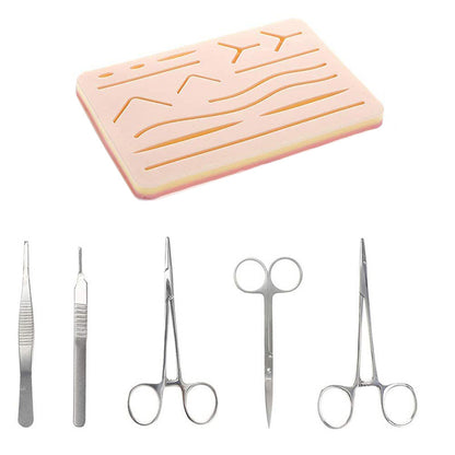 Surgical Suture Practice Training Bag Simulation With Wound Surgical Tools And Instruments Set