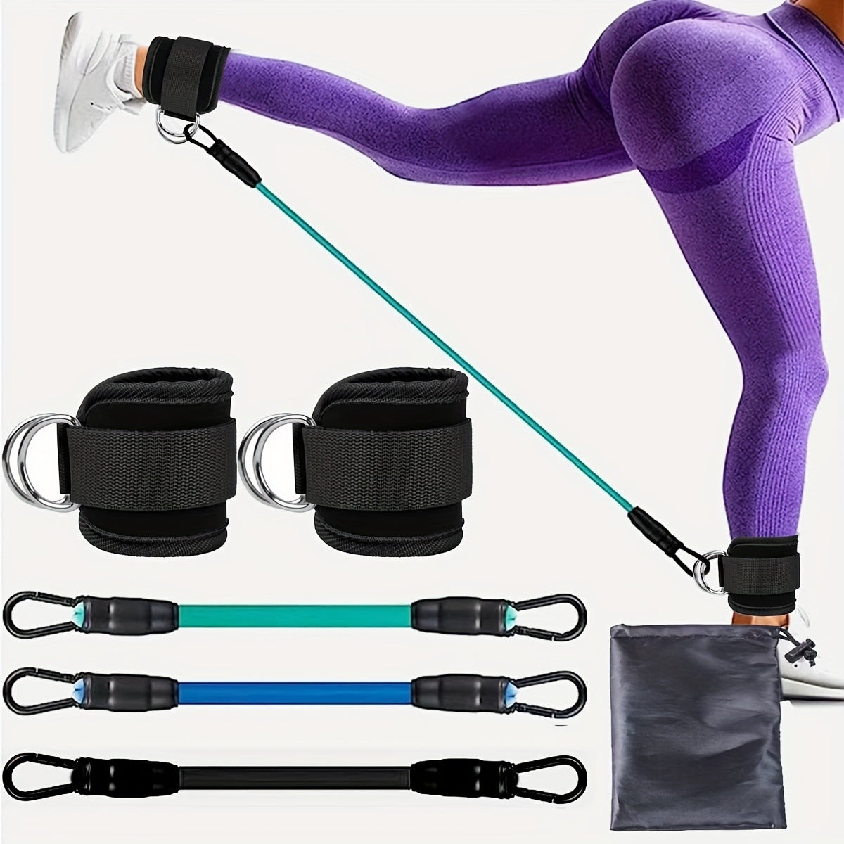 Ankle Strap Resistance Bands Set – Hip & Leg Strength Training