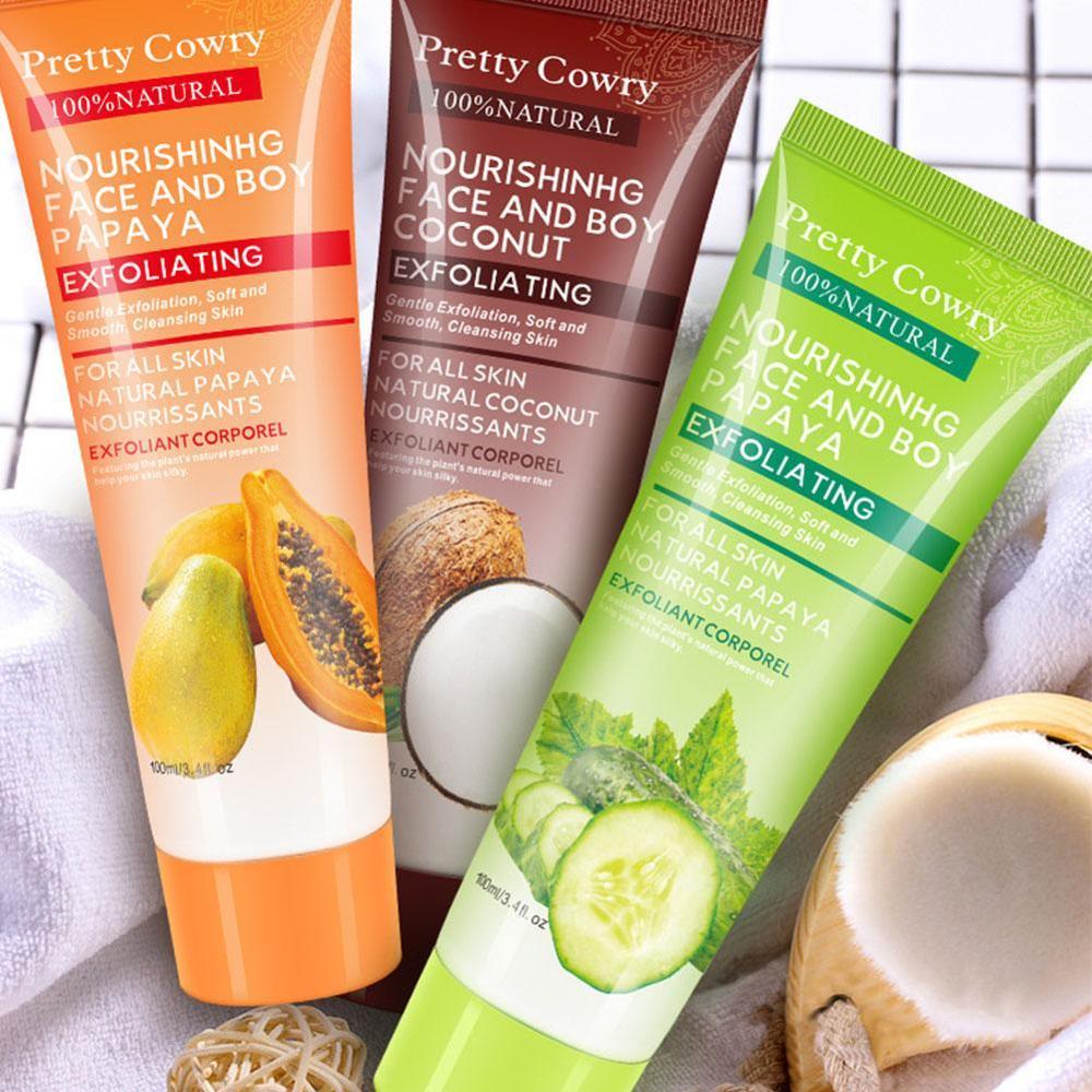 🌿 Cucumber Coconut Papaya Facial Exfoliating Gel — Direct From China 🇨🇳