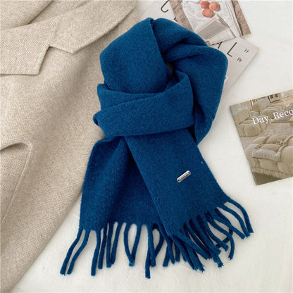 Winter Retro High-End All-Match Solid-Color Scarf - Luxury Fashion Accessory | Prime Care